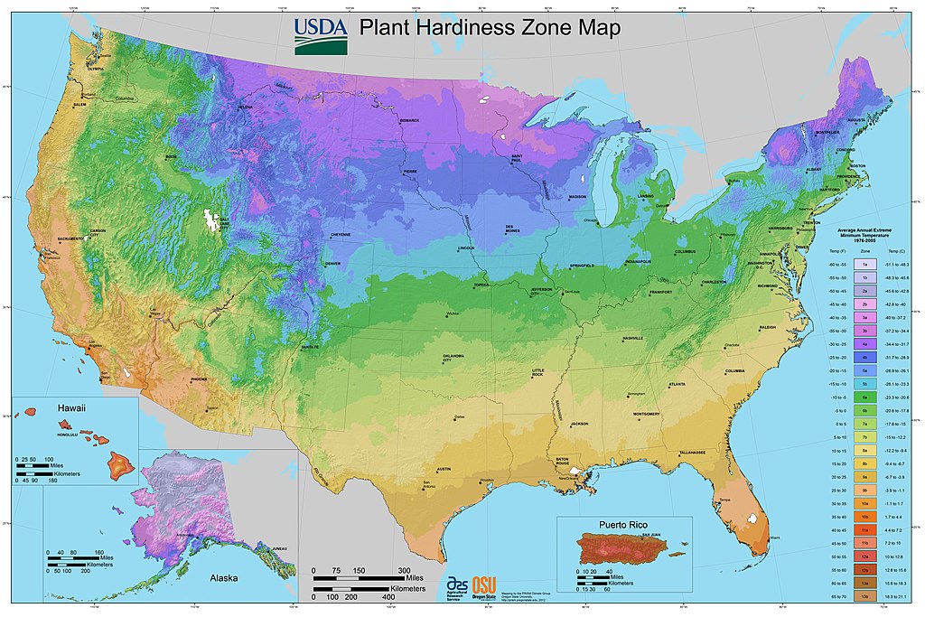 planting zone map