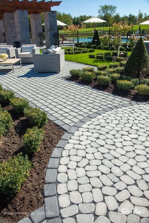 permeable paver patio