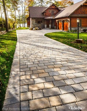 permeable paver driveway