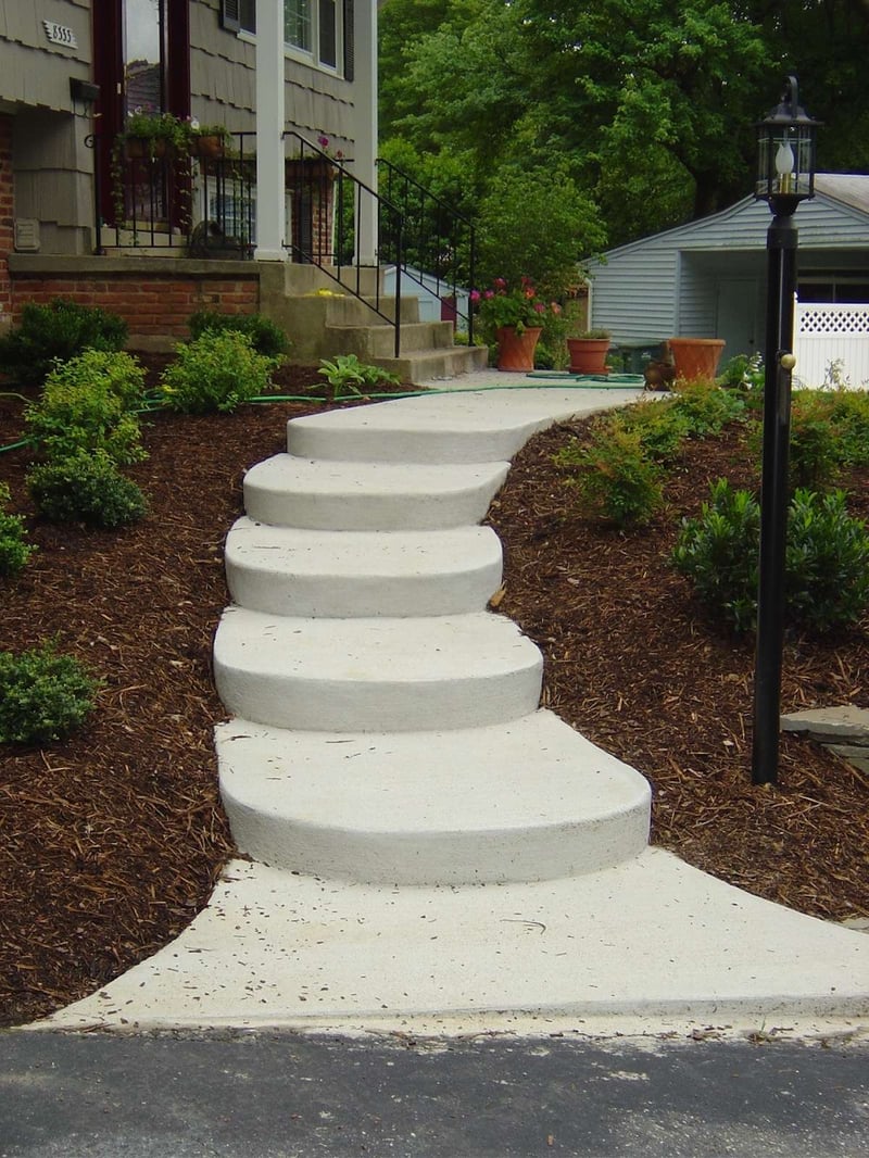 concrete walkway at home in Arlington, VA