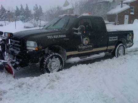 Kingstowne snow removal truck