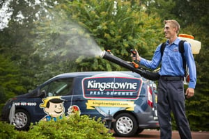 Kingstowne pest control technician and van