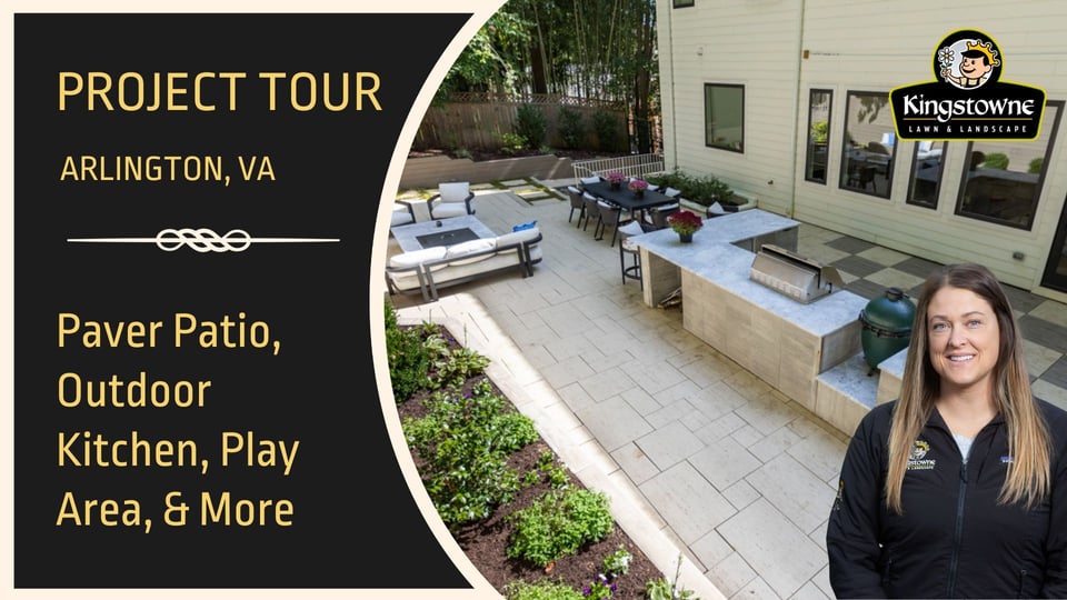 Paver Patio Outdoor Kitchen Play Area Landsacping Project - Amanda