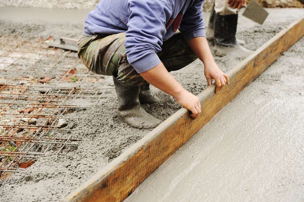 Concrete patio