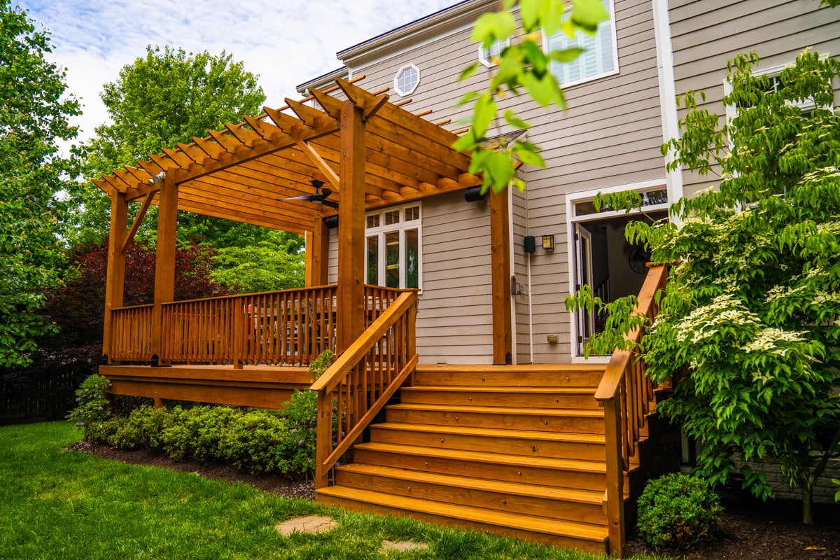 wood deck pergola 12