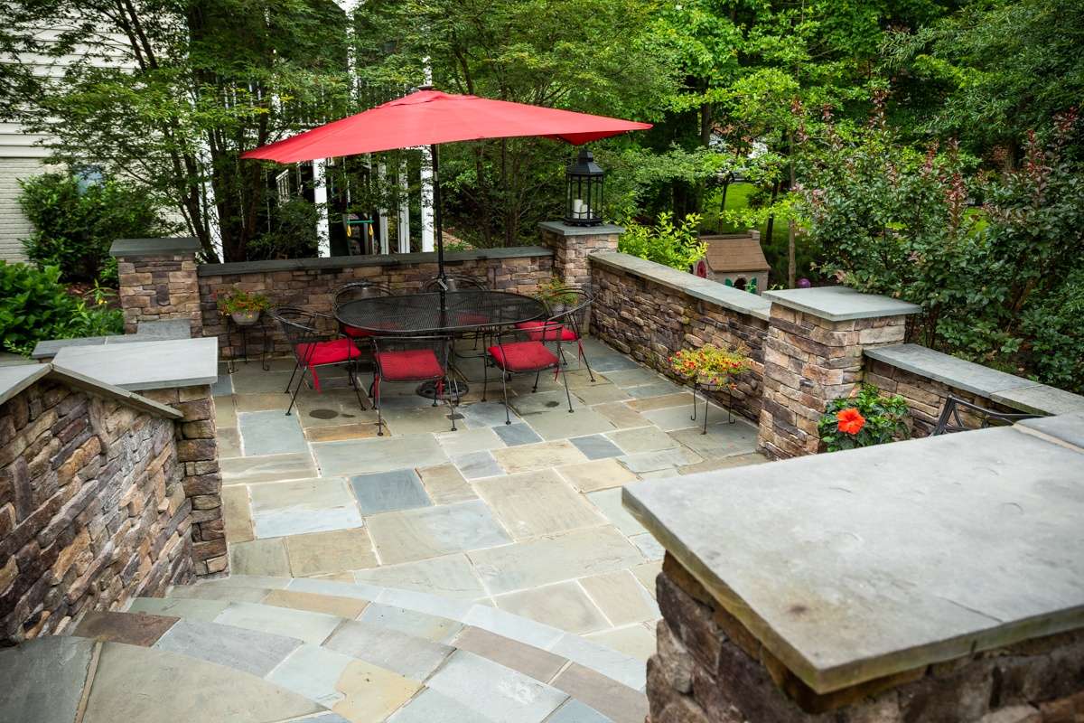 natural stone patio