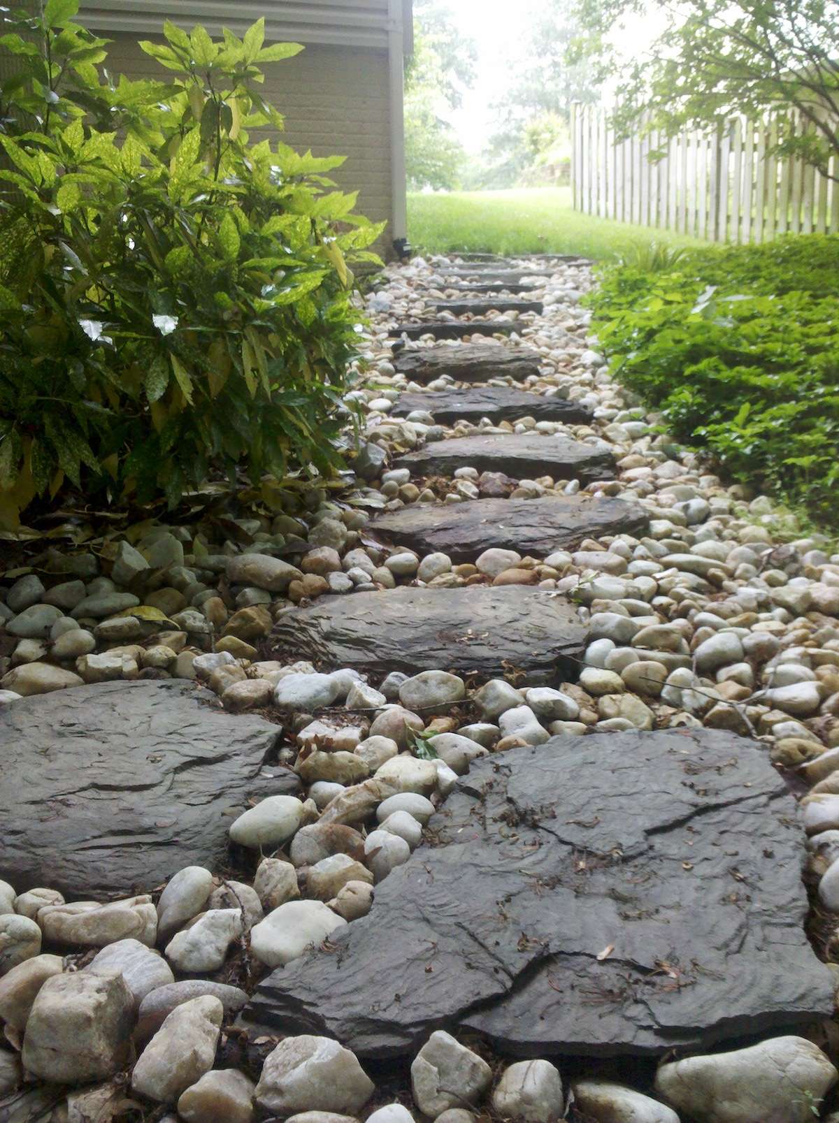 stepping stone walkway with gravel in Alexandria, VA