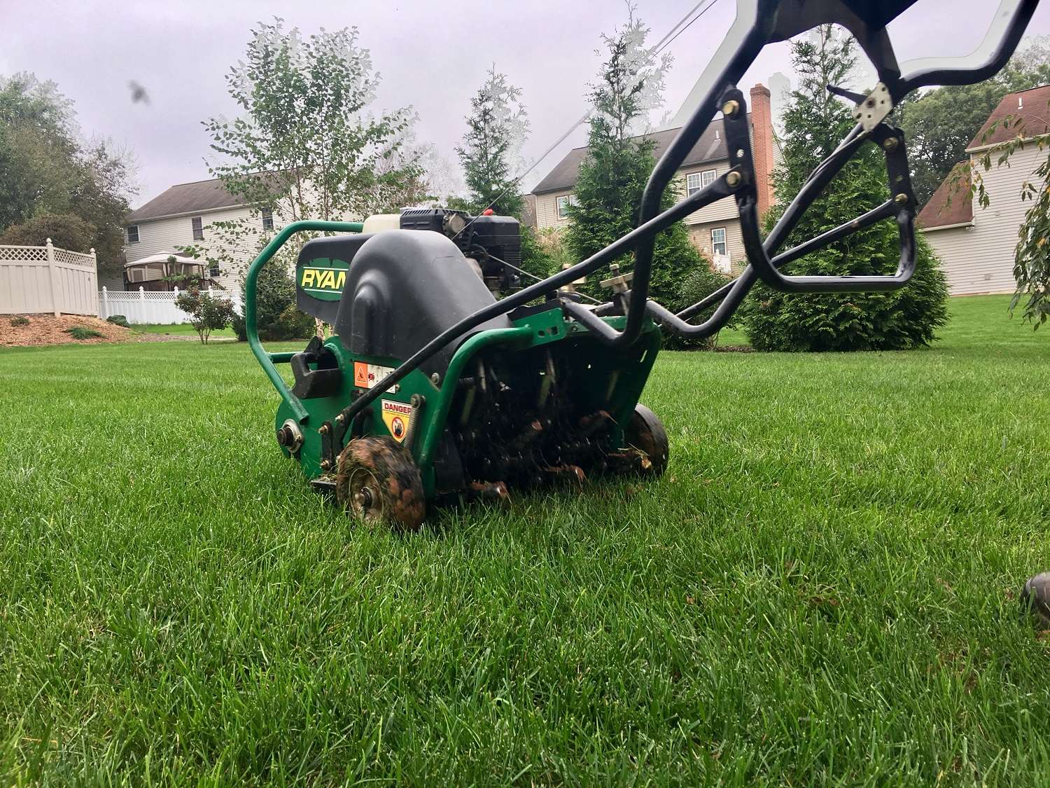 Lawn aeration in Virginia 